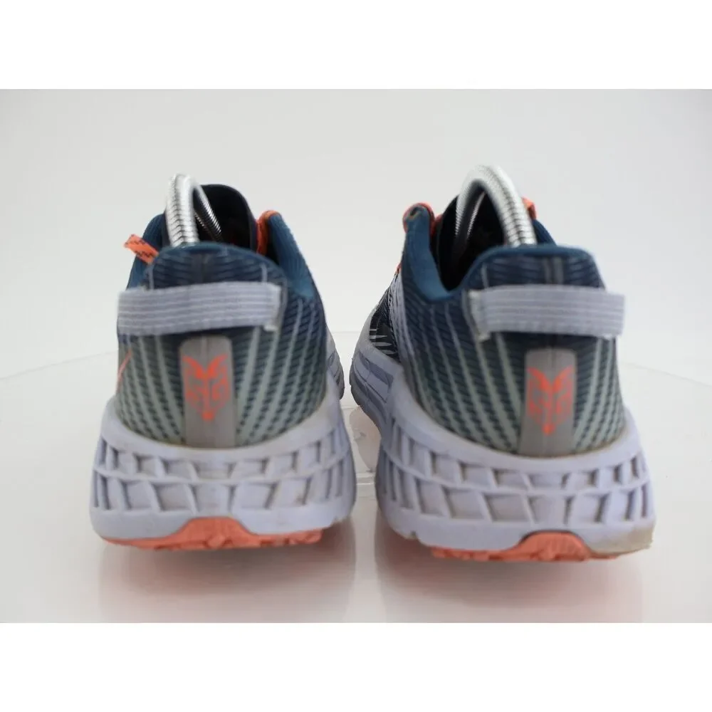 Hoka One One Speedgoat 4 Women's Size 9.5 Running Shoes Orange Blue * see desc